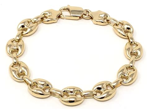 gucci mariner bracelet gold|Gucci puffed mariner chain.